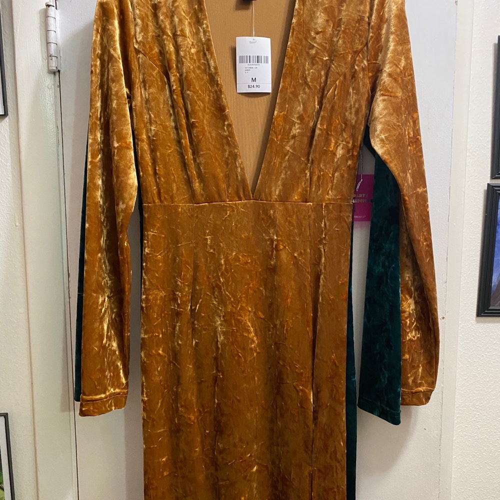 New with Tags Crushed Velvet Dress